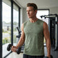 💪 ¡OFERTA LIMITADA 50% OFF! 💥 Camiseta Sin Mangas Deportiva de Camuflaje Transpirable para Hombre – Ligera, Absorbe la Humedad, Corte Holgado ✨