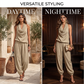 📢 LIMITED TIME 50% OFF! 👗 Chic Draped Halter Neck Jumpsuit – Breathable Wide-Leg Silhouette & Elegant Day-to-Night Style ✨