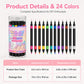 🎁 BUY 2 GET 1 FREE! 💅 24-Color Dual-Ended Nail Art Pens Set – Create Beautiful DIY Nail Designs at Home 🌈