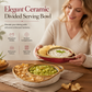 🍲 50% OFF! ✨ Retro Ceramic Divided Baking Dish – Vintage Style, Dual Compartments & Elegant Dining for Every Occasion ❤️